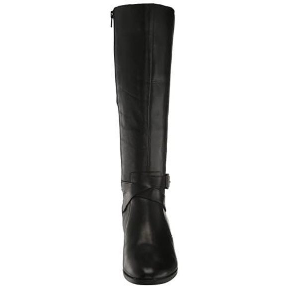 NEW NATURALIZER WOMENS RENA KNEE HIGH RIDING BOOT BLACK LEATHER 8.5 M - Picture 3 of 6
